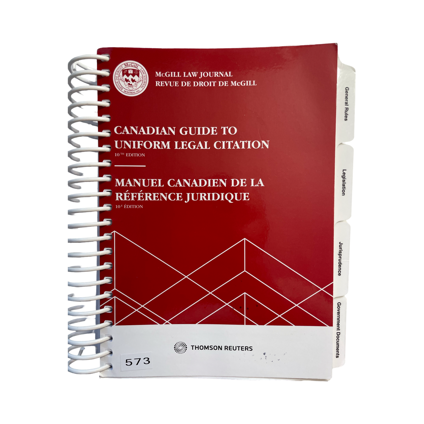 Canadian Guide to Uniform Legal Citation 10th edition