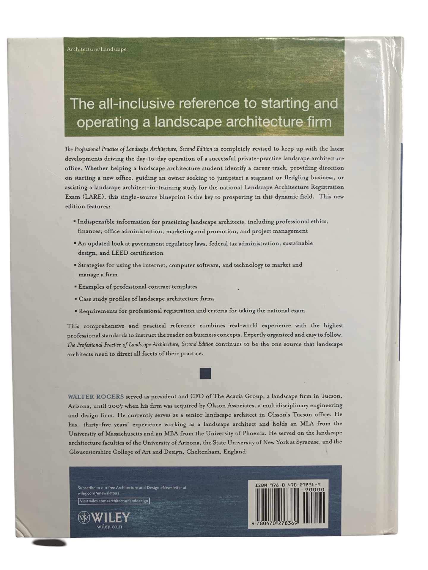 The Professional Practice of Landscape Architecture 2nd edition