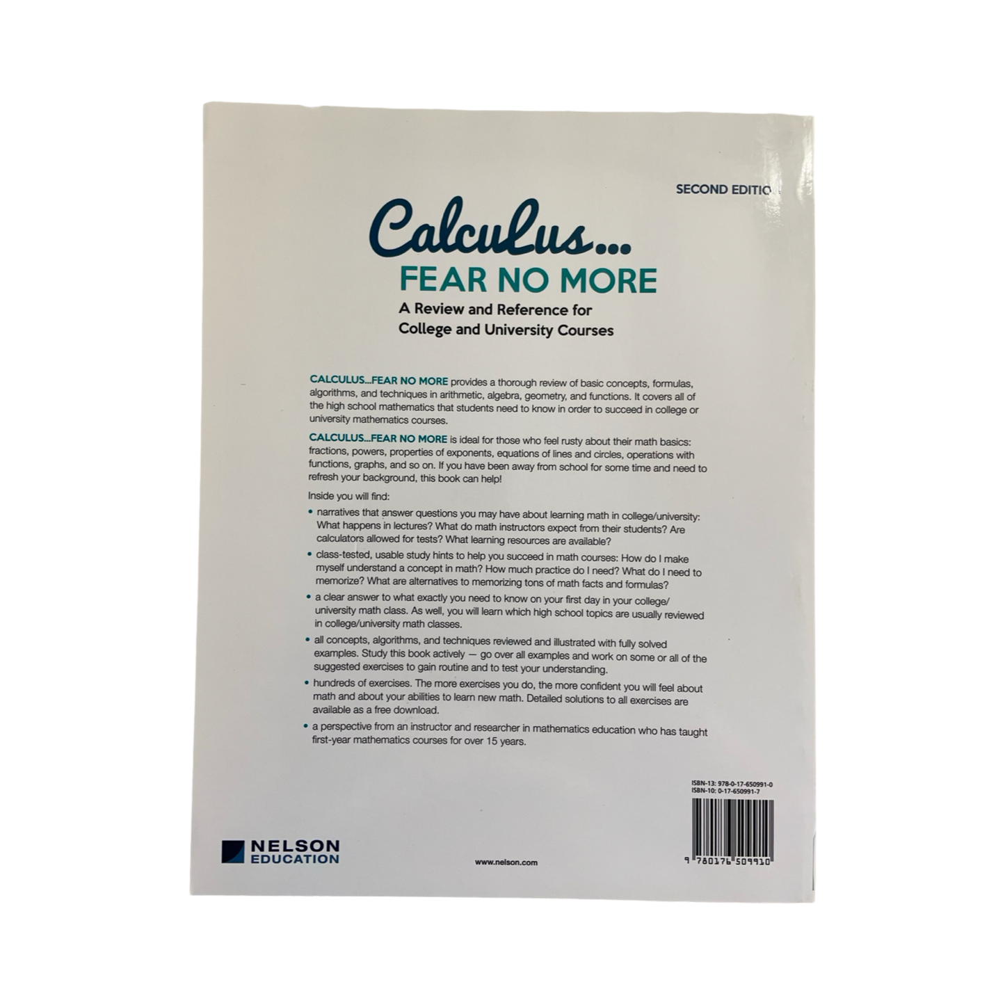 Calculus Fear No More Second Edition
