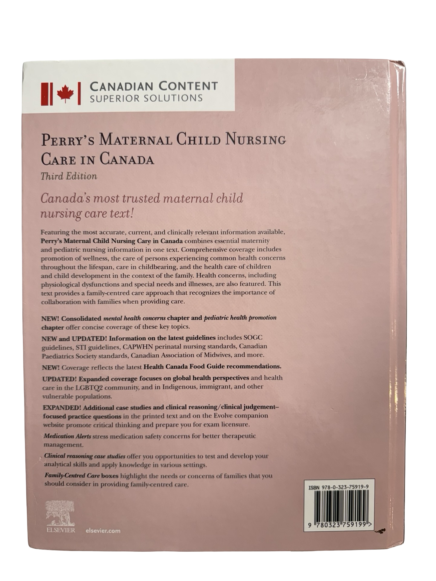 Perry’s Maternal Child Nursing Care In Canada