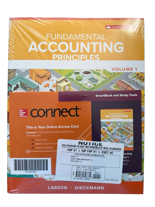 Fundamental Accounting Principles Vol1 with workbook and Connect