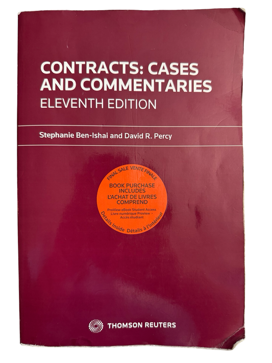CONTRACTS: CASES AND COMMENTARIES ELEVENTH EDITION
