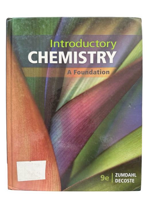 Introductory Chemistry A Foundation