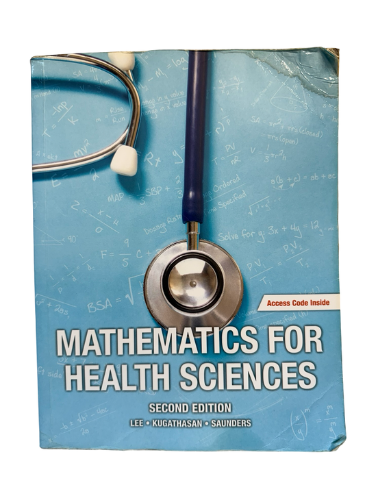 Mathematics for health science second edition