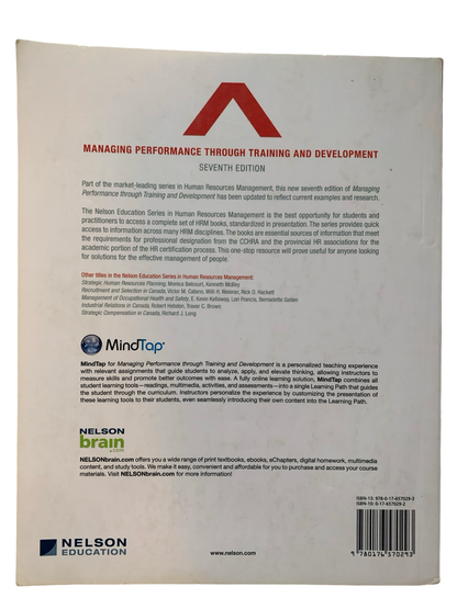 Managing Performance through Training and Development