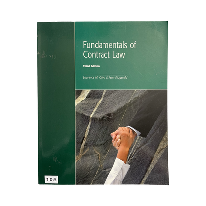 Fundamentals of Contract Law Third Edition