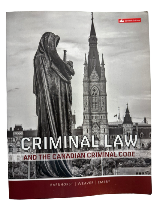 Criminal Law And The Canadian Criminal CODE