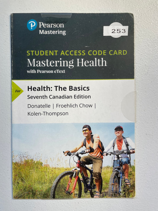 Health :The Basics 7th edition student Access Code