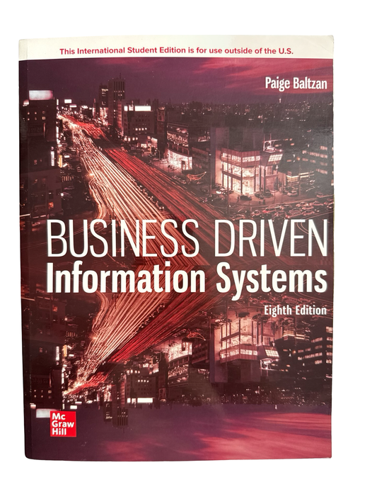 Business Driven Information Syatems