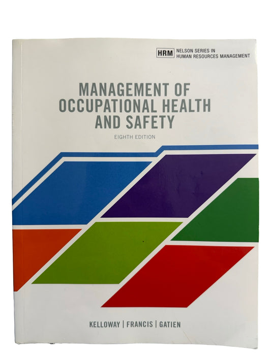 MANAGEMENT OF OCCUPATIONAL HEALTH AND SAFETY EIGHTH EDITION