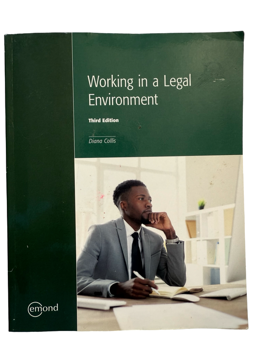 Working in a legal Environment 3rd ed