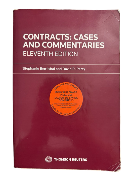 CONTRACTS: CASES AND COMMENTARIES ELEVENTH EDITION