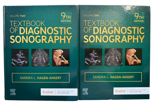 Textbook for Diagnostic Sonography 9th ed vol 1 and vol 2