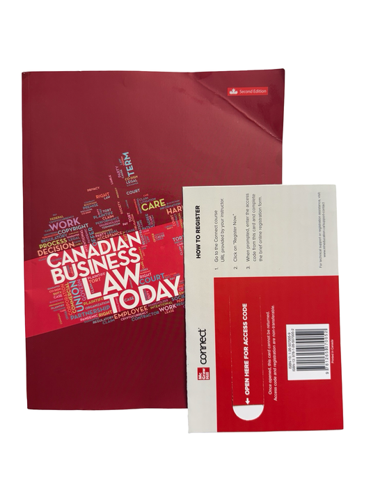 CANADIAN BUSINESS LAW TODAY SECOND EDITION