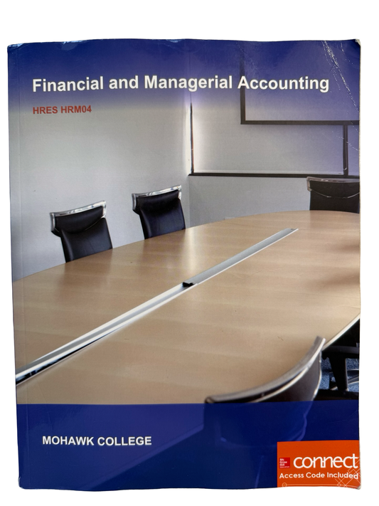 Financial and Managerial Accounting