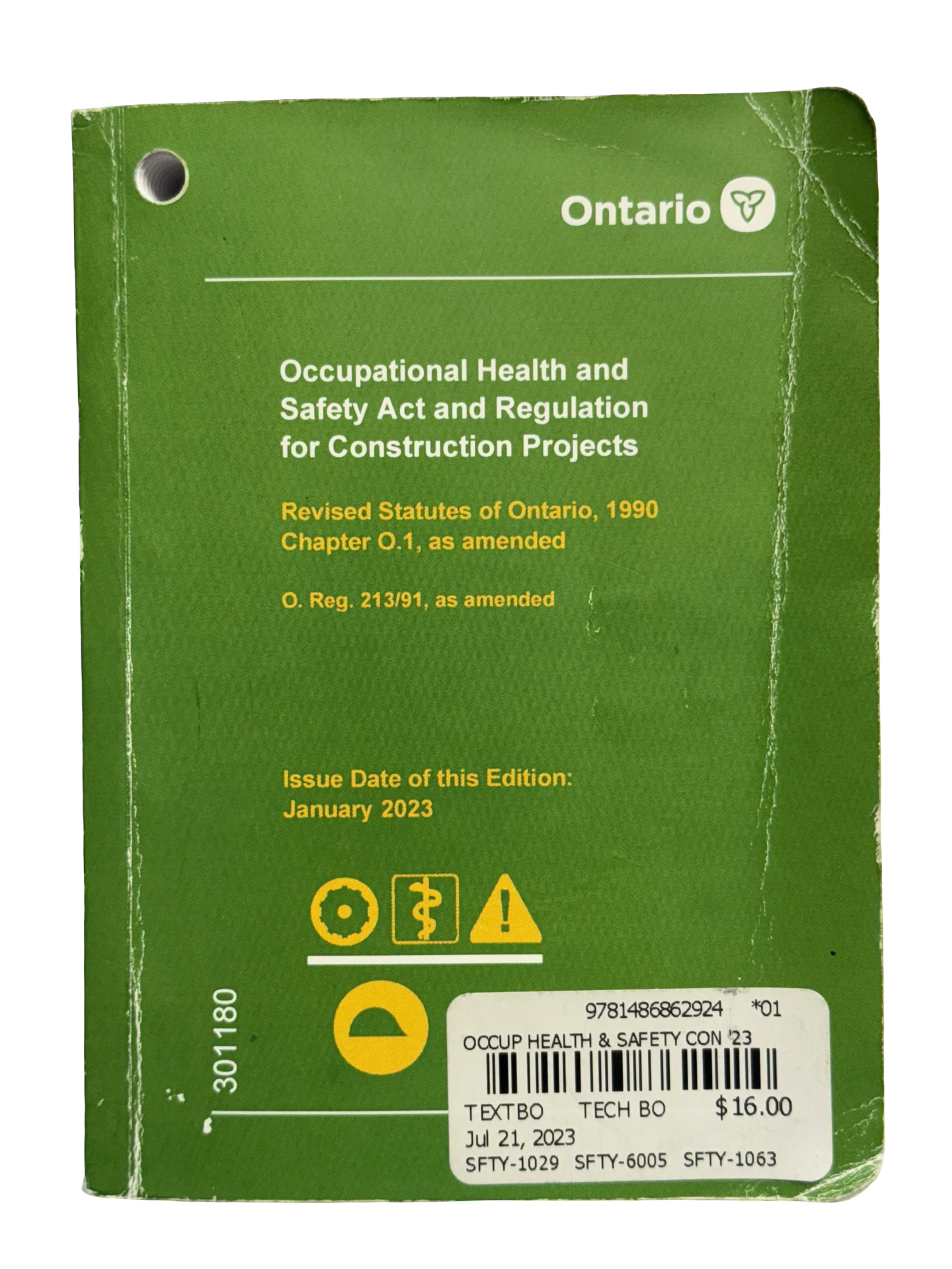Occupational Health and Safety Act and Regulation for Construction Projects