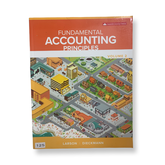 Fundamental Accounting Principles Vol 2 sixteenth Edition