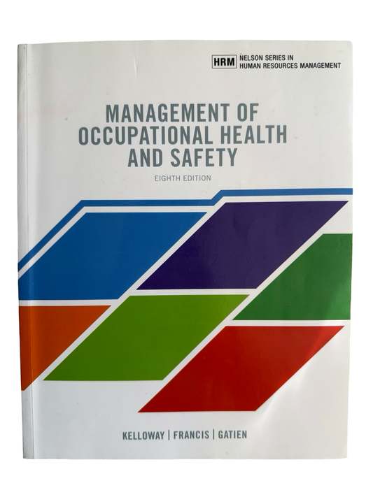 MANAGEMENT OF OCCUPATIONAL HEALTH AND SAFETY EIGHTH EDITION
