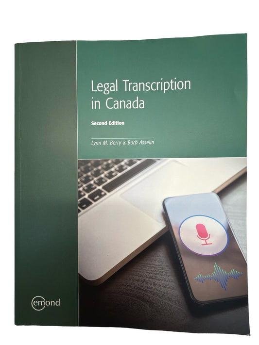Legal Transcription in Canada second edition