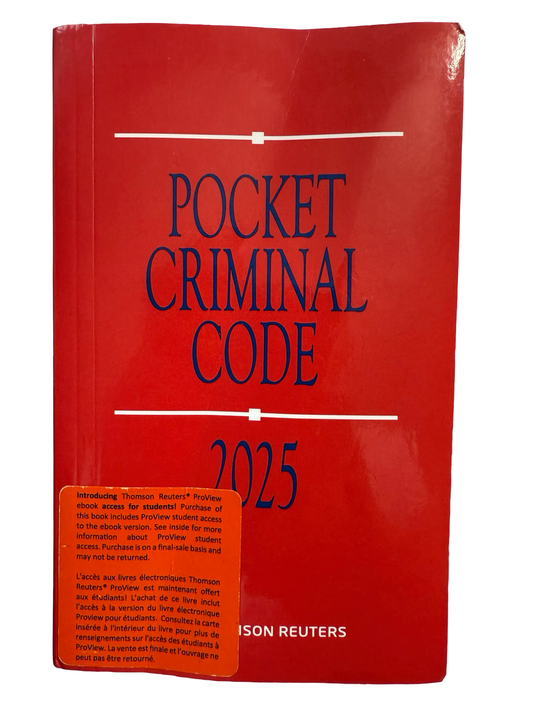 Pocket Criminal Code 2025