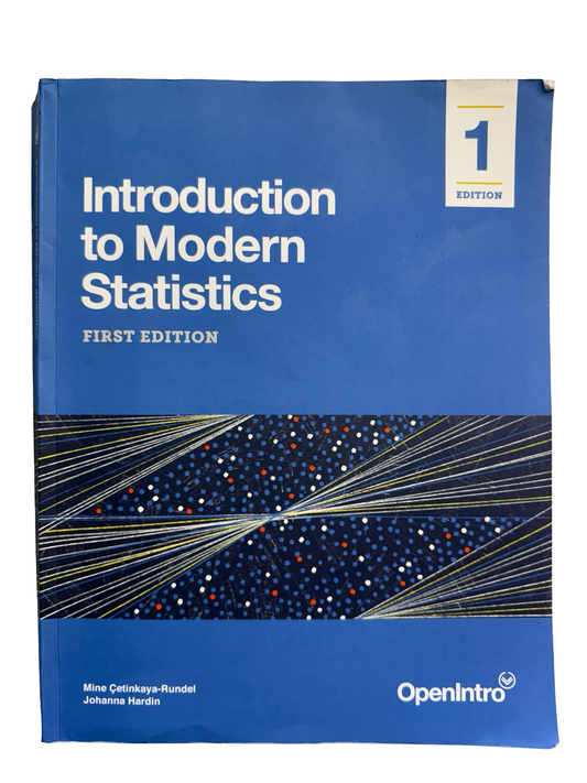 Introduction to Modern Statistics First Edition