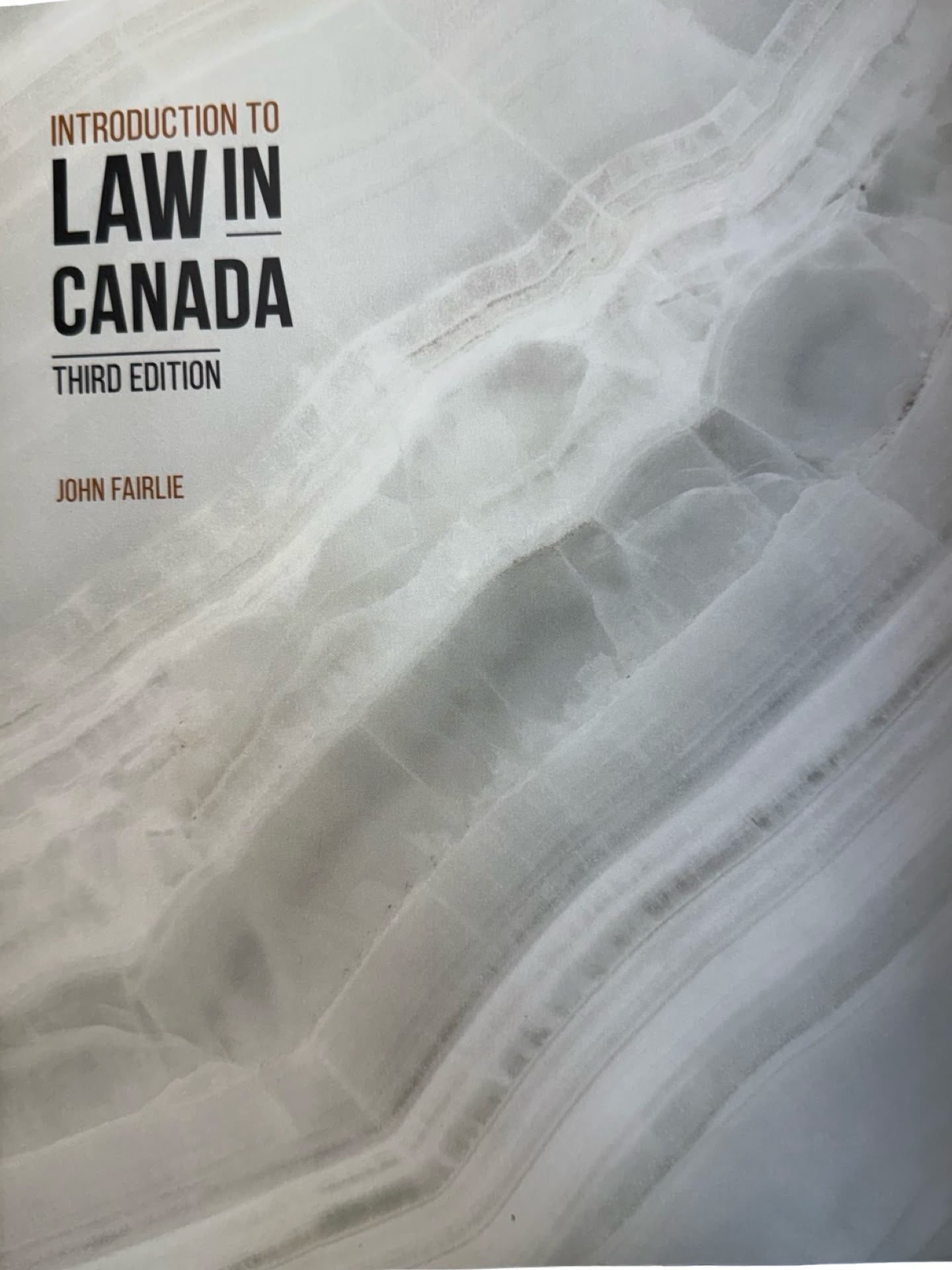 INTRODUCTION TO LAW IN CANADA THIRD EDITION