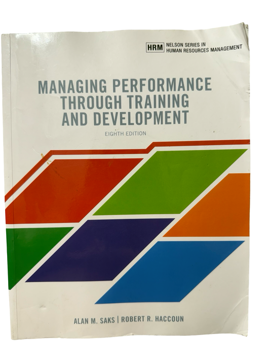 Managing Performance through Training and development