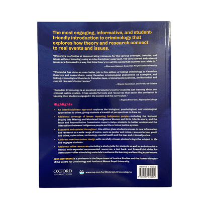Canadian criminology Fourth Edition