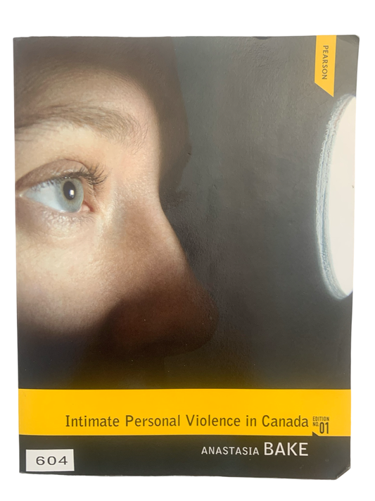 Intimate Personal Violence In Canada Edition no 1