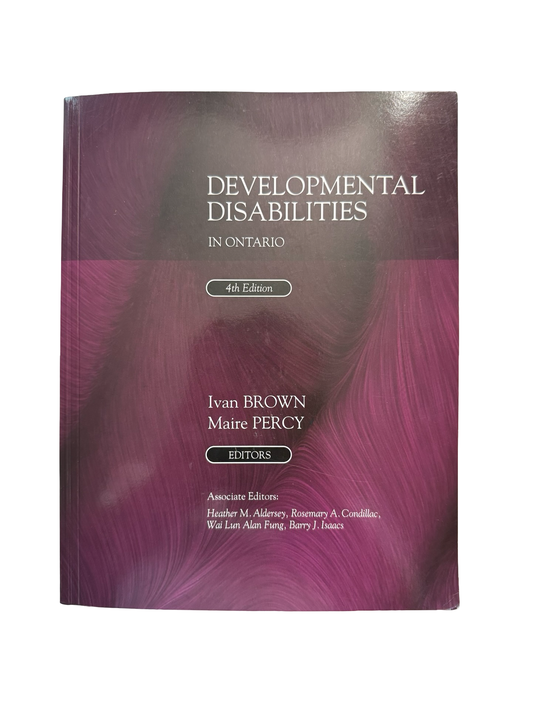 Developmental Disabilities in Ontario 4th ed