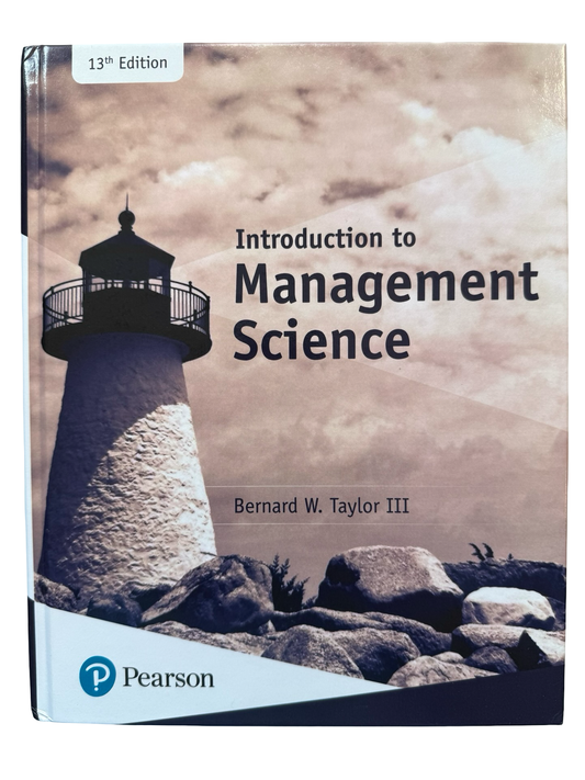 Introduction to Management Science