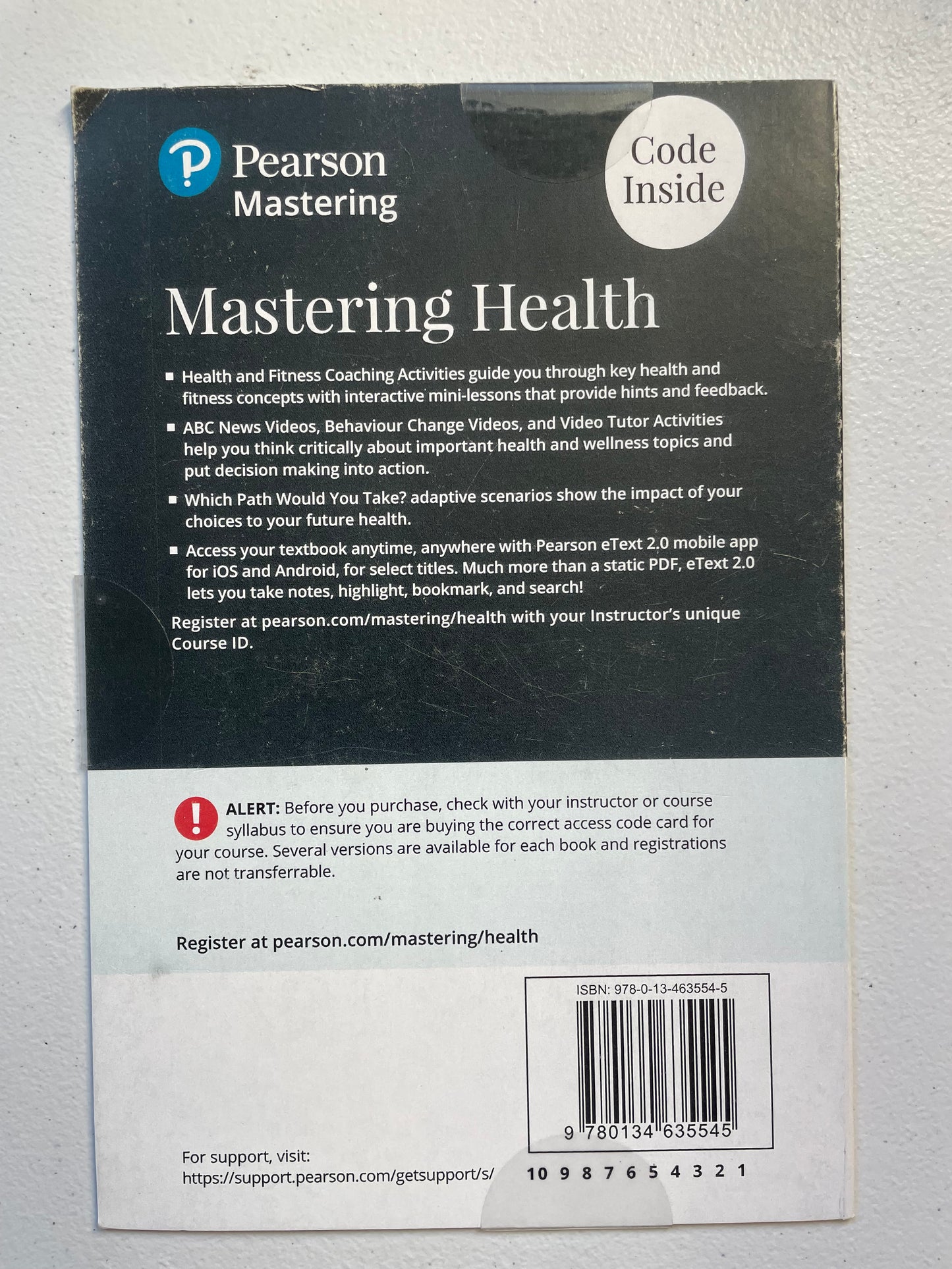 Health :The Basics 7th edition student Access Code