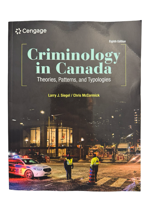 Cengage Criminology in Canada