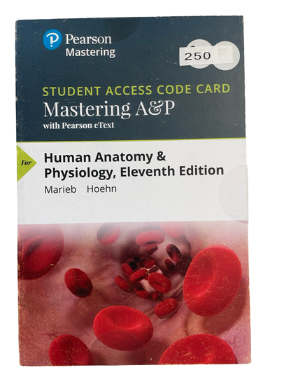 Human Anatomy and Physiology 11th edition-Access code Card