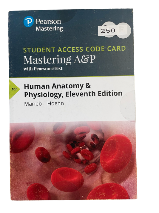 Human Anatomy and Physiology 11th edition-Access code Card