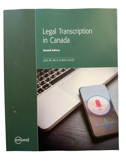 Legal Transcription in Canada Second Edition