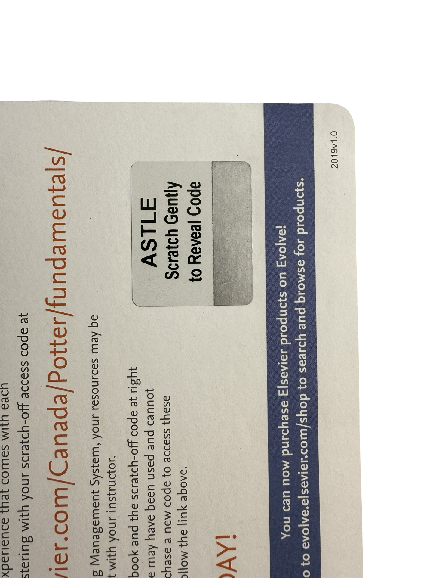 Canadian fundamentals of Nursing with unused access