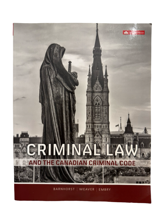 Criminal Law and the Canadian Criminal Code
