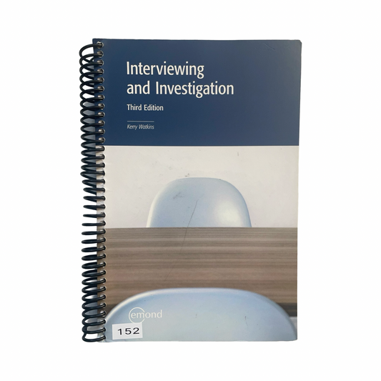 Interviewing and Investigation Third edition