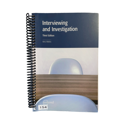 Interviewing and Investigation Third edition