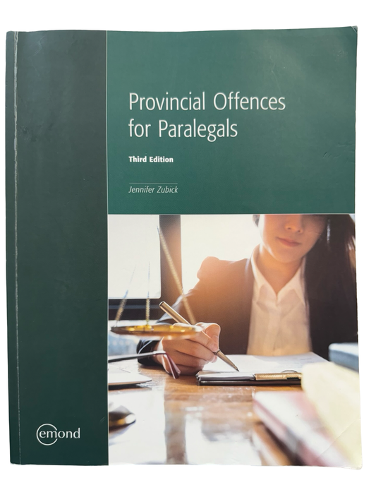 Provincial offences for Paralegals