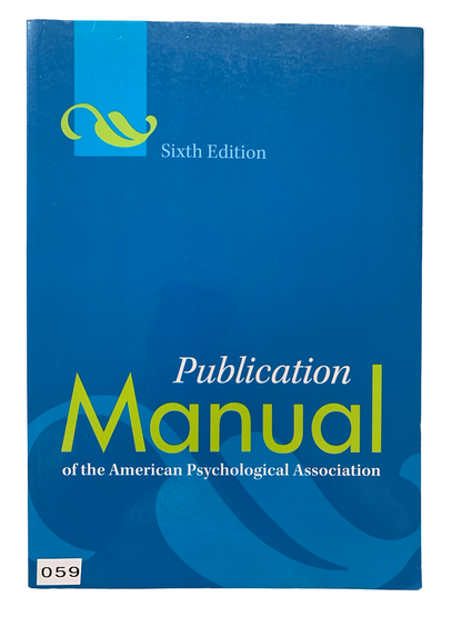 Publication Manual