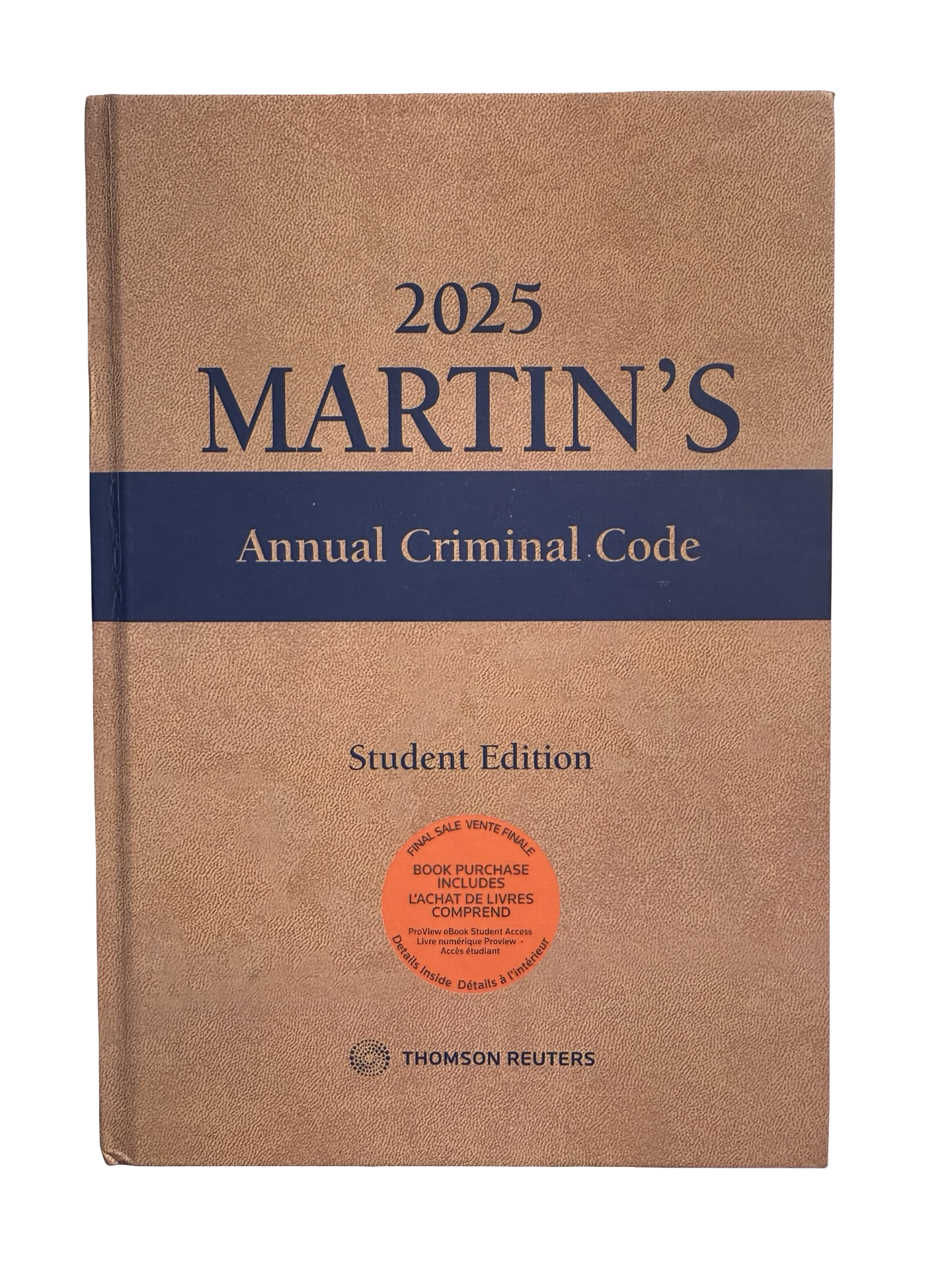 2025 MARTIN’S Annual Criminal Code Student Edition