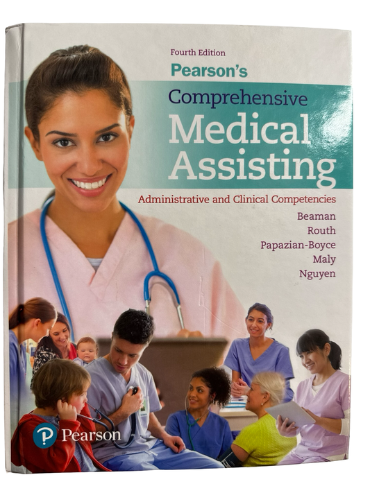 Pearsons comprehensive Medical assisting Administrative and Clinical Competencies