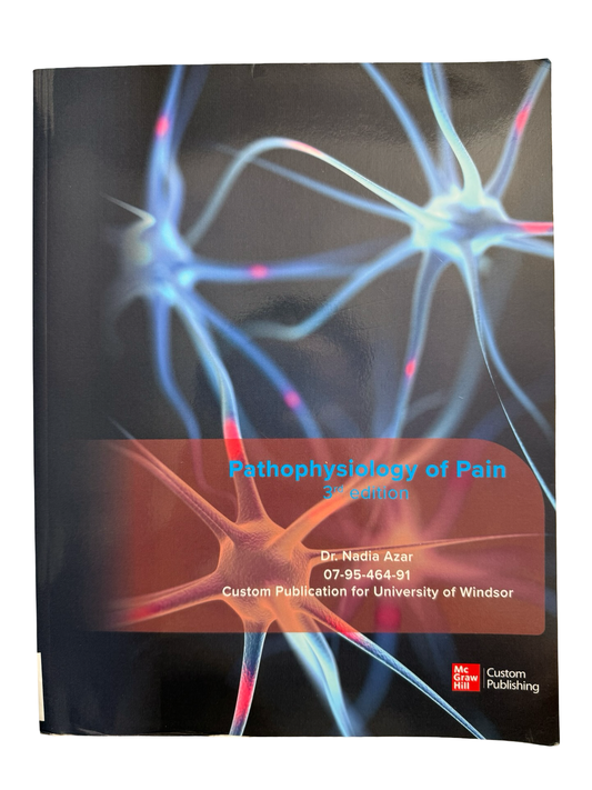Pathophysiology of Pain 3rd Edition