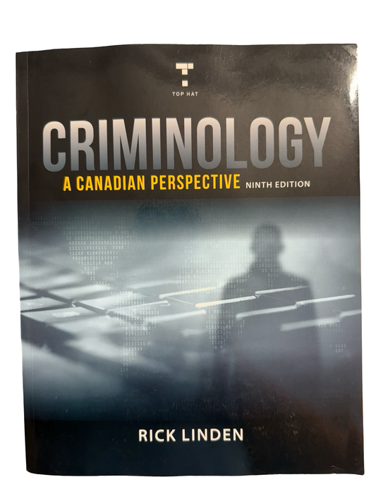Criminology A Canadian Perspective 9th ed