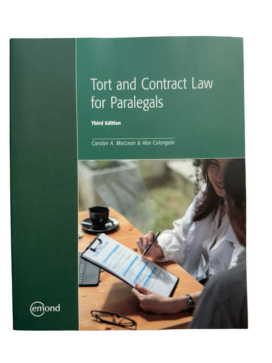 Tort and Contract Law  for paralegals Third Edition
