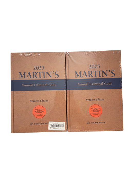 Martin’s Annual Criminal code 2025 Student Edition