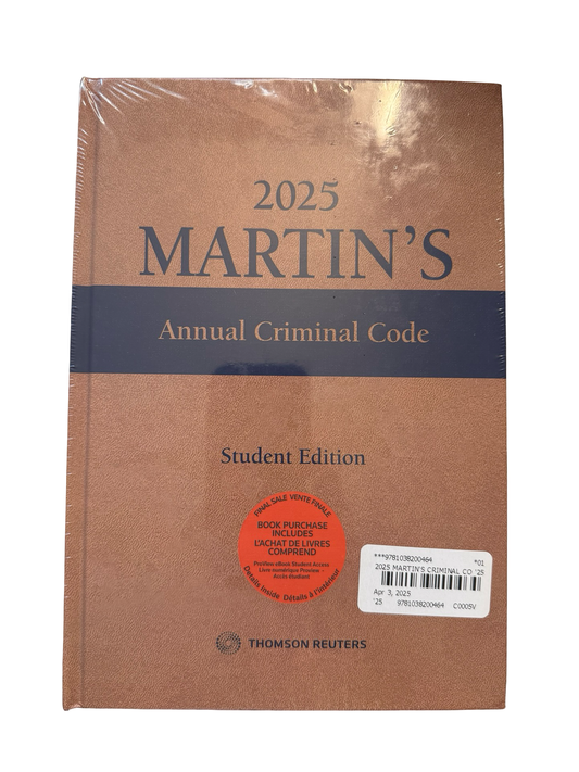 Martin’s Annual Criminal Code 2025