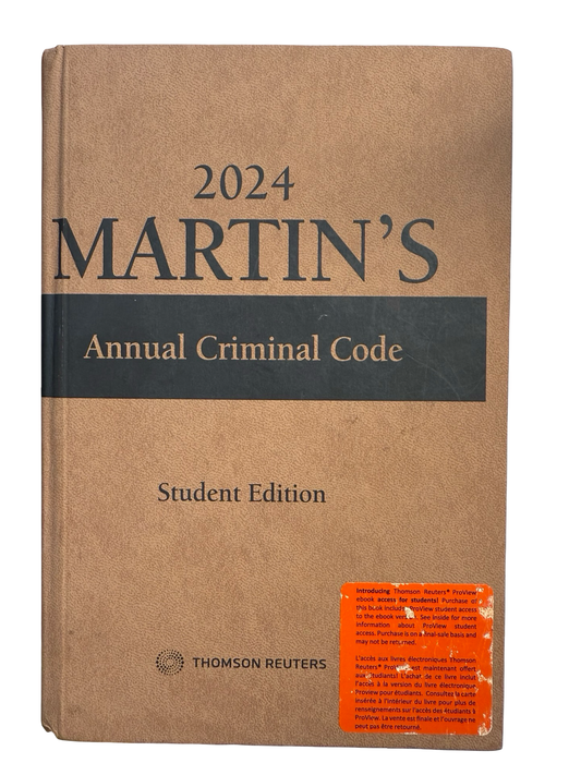 Martin’s Annual Criminal Code 2024